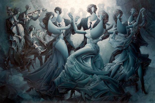 Size: 48 H x 72 W x 1.2 in (122 x 182 cm)
Acrylic on Canvas. 202